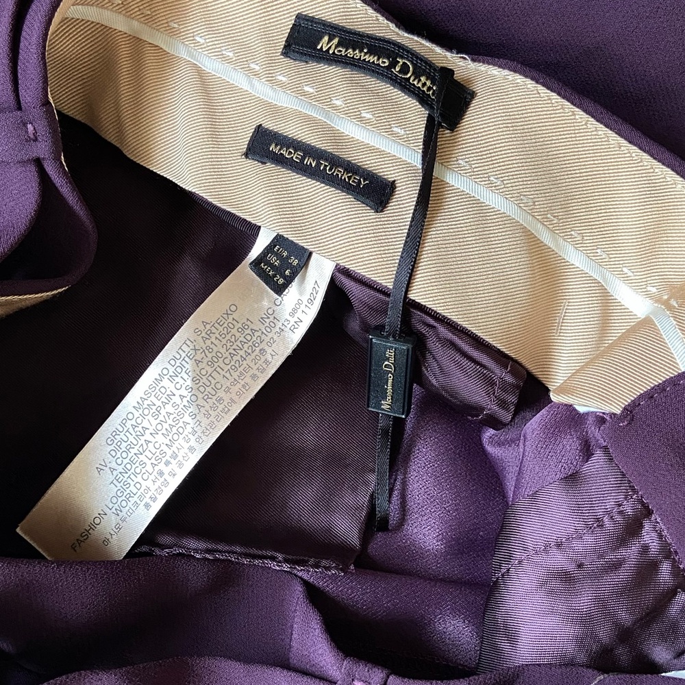 Purple trousers